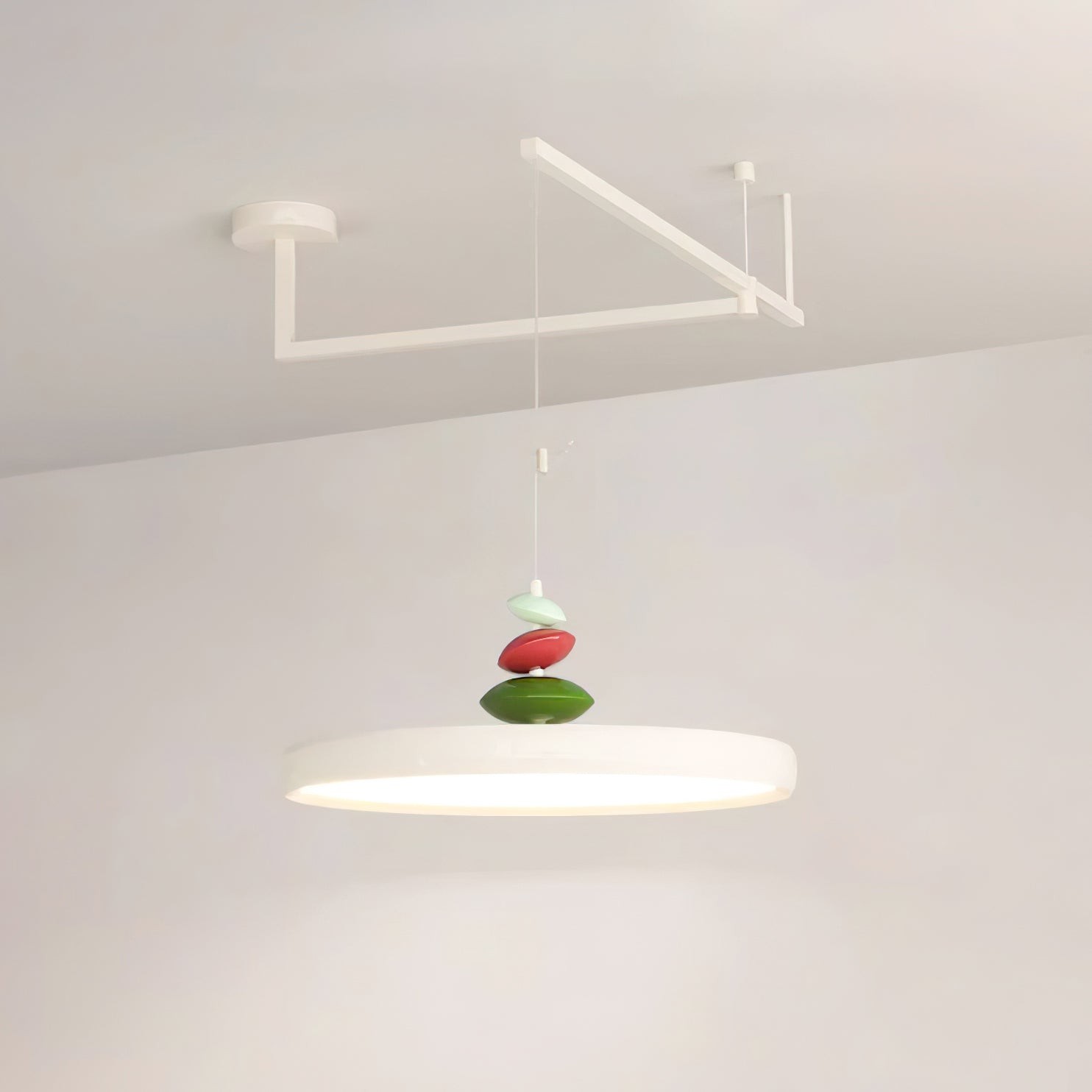 Swing Arm Stone Pendant Light M406