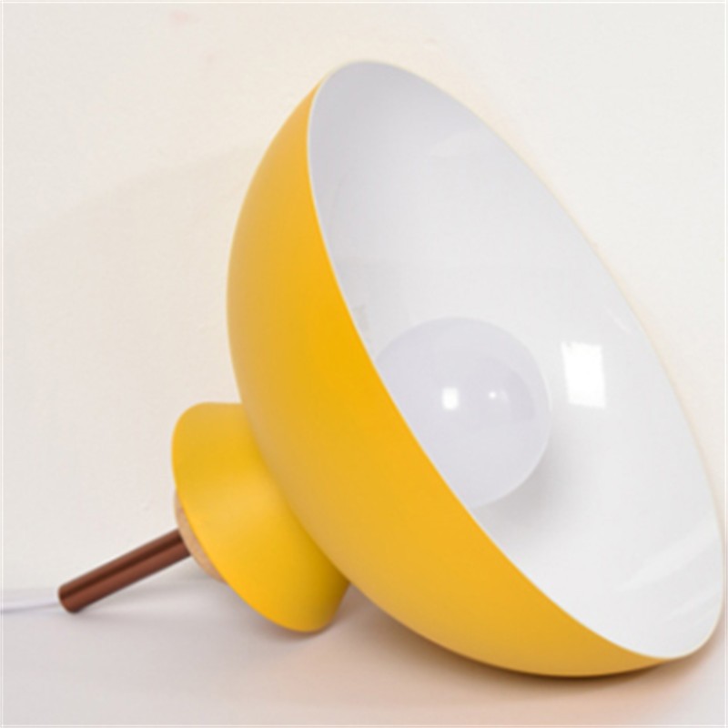 MULTI Scandinavian Metal Wood Macaroon Pendant Light for Bedroom S32