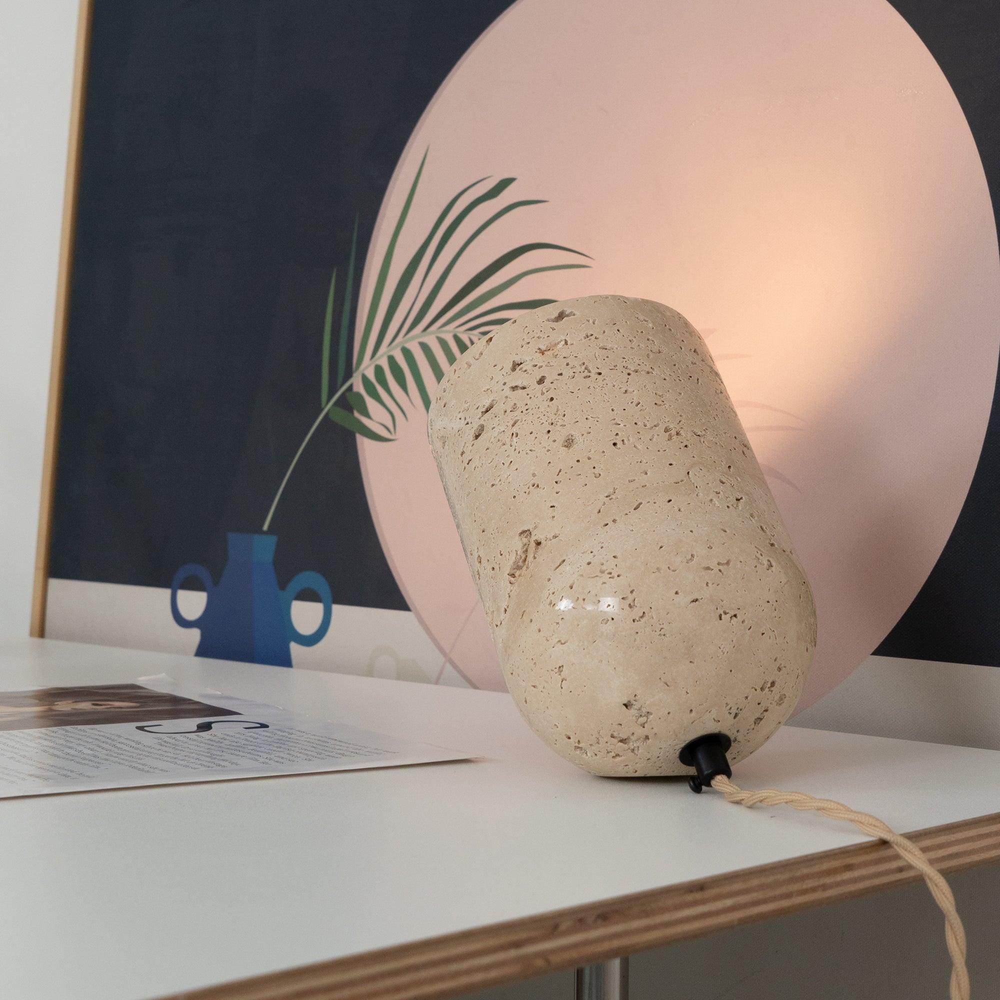 Amidori Travertine Table Lamp T2117