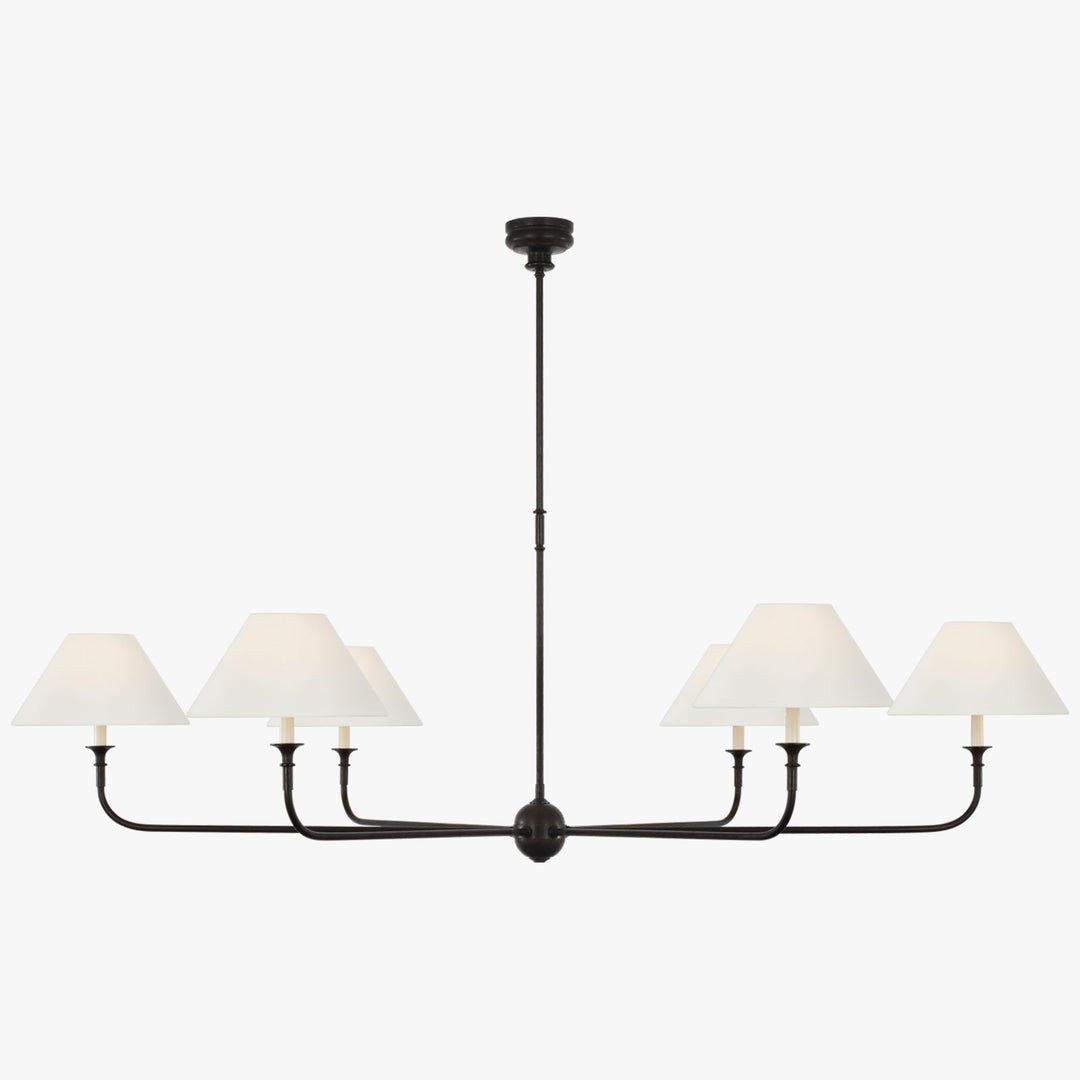 Piaf Geometric Metal Chandelier – Industrial Style for Dining Room T198