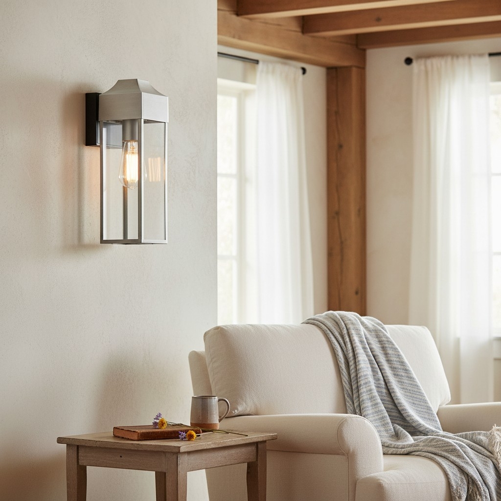 Georgon Exterior Wall Lantern Light - Clear Glass Shade, Classic Architectural Style for Outdoor Spaces T1005