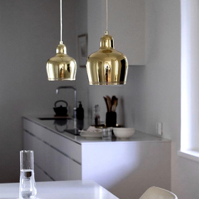 Golden Bell Pendant Lamp