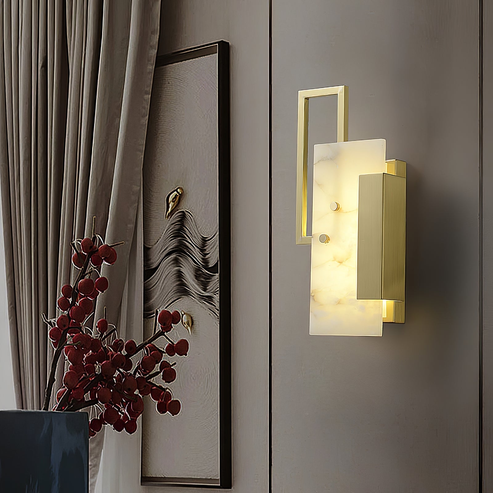 Althea Alabaster Wall Sconce T1620