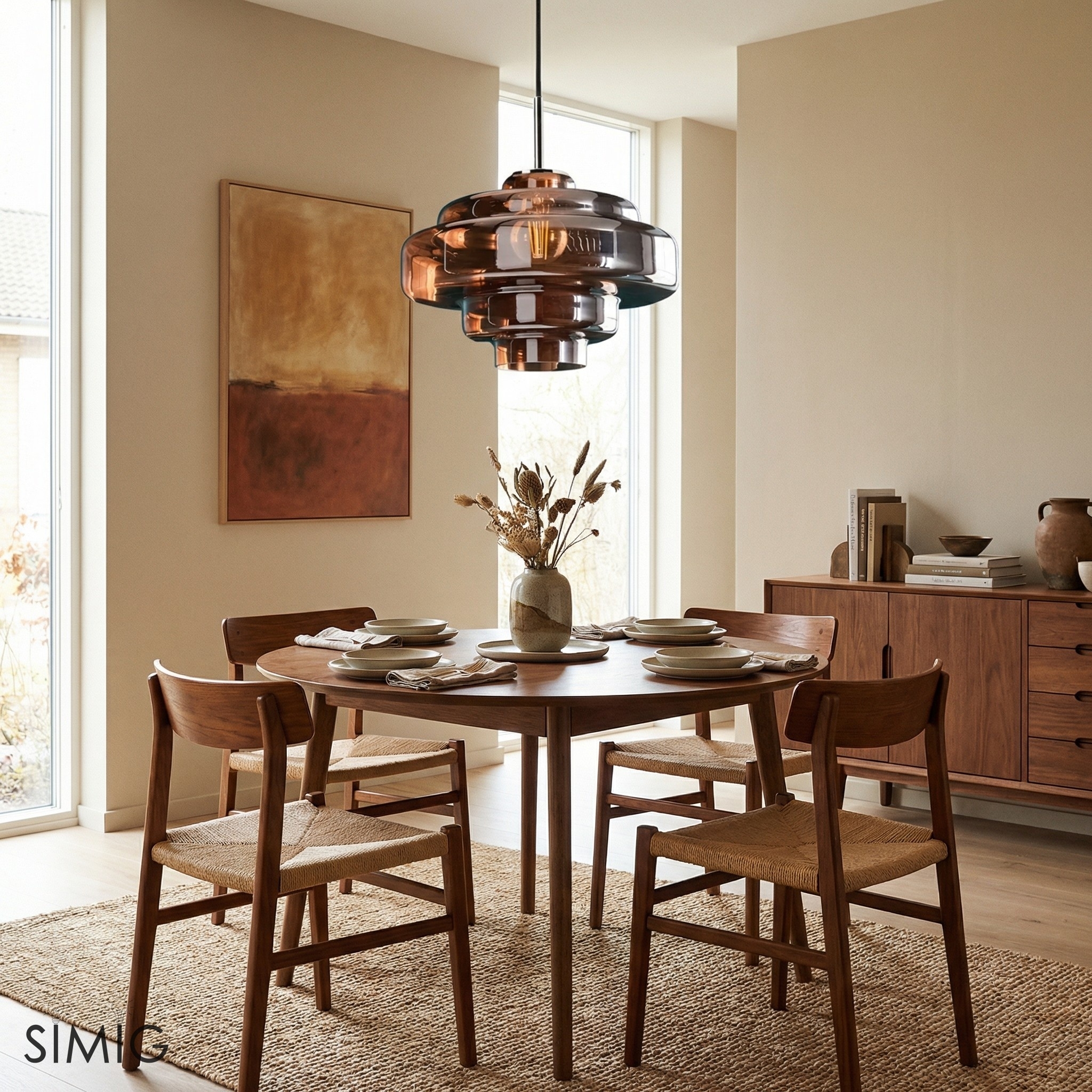 Koloro Multi-Layer Pendant Light - Vintage Metal and Glass for Living Room T277