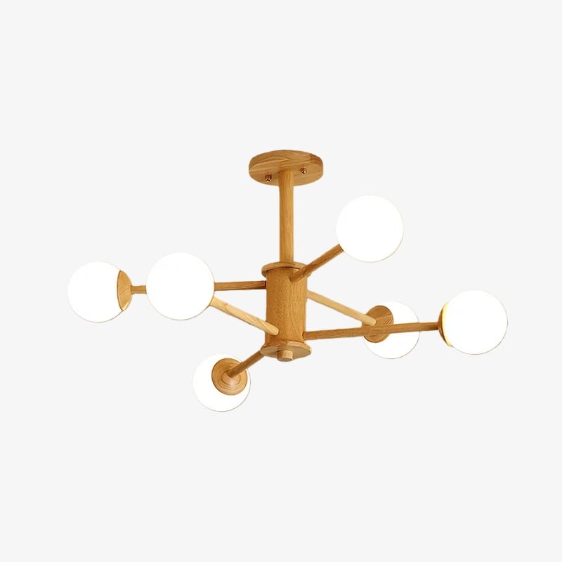 Orrise Molecular Design Ceiling Lamp - Artistic Branch Lighting Chandelier for Home Spaces T526