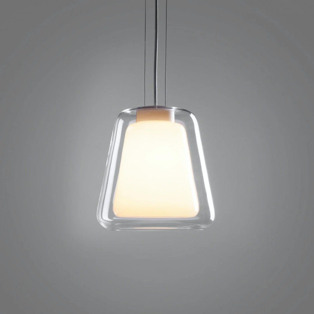 Modern Gold Pendant Light with Clear Glass Shade S221