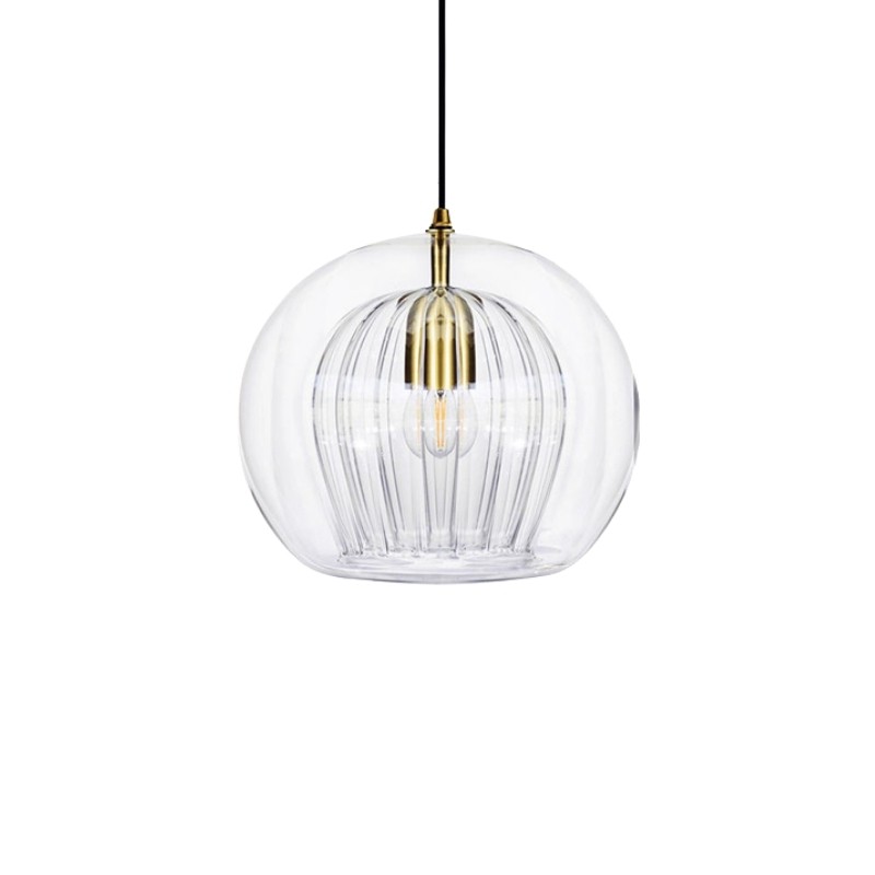 Modern Pleated Glass Pendant Light G49