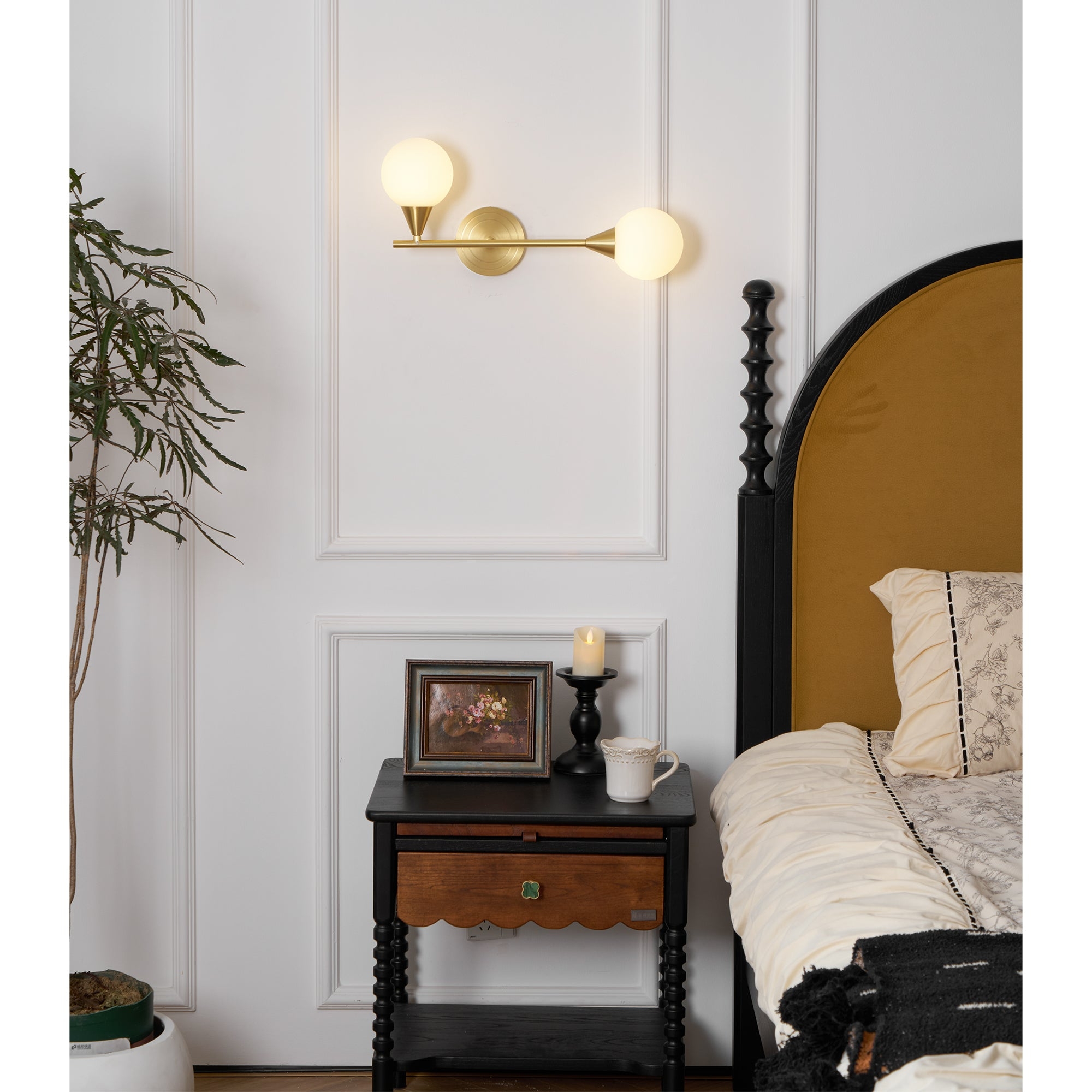 Holten Brass Armed Sconce T1633