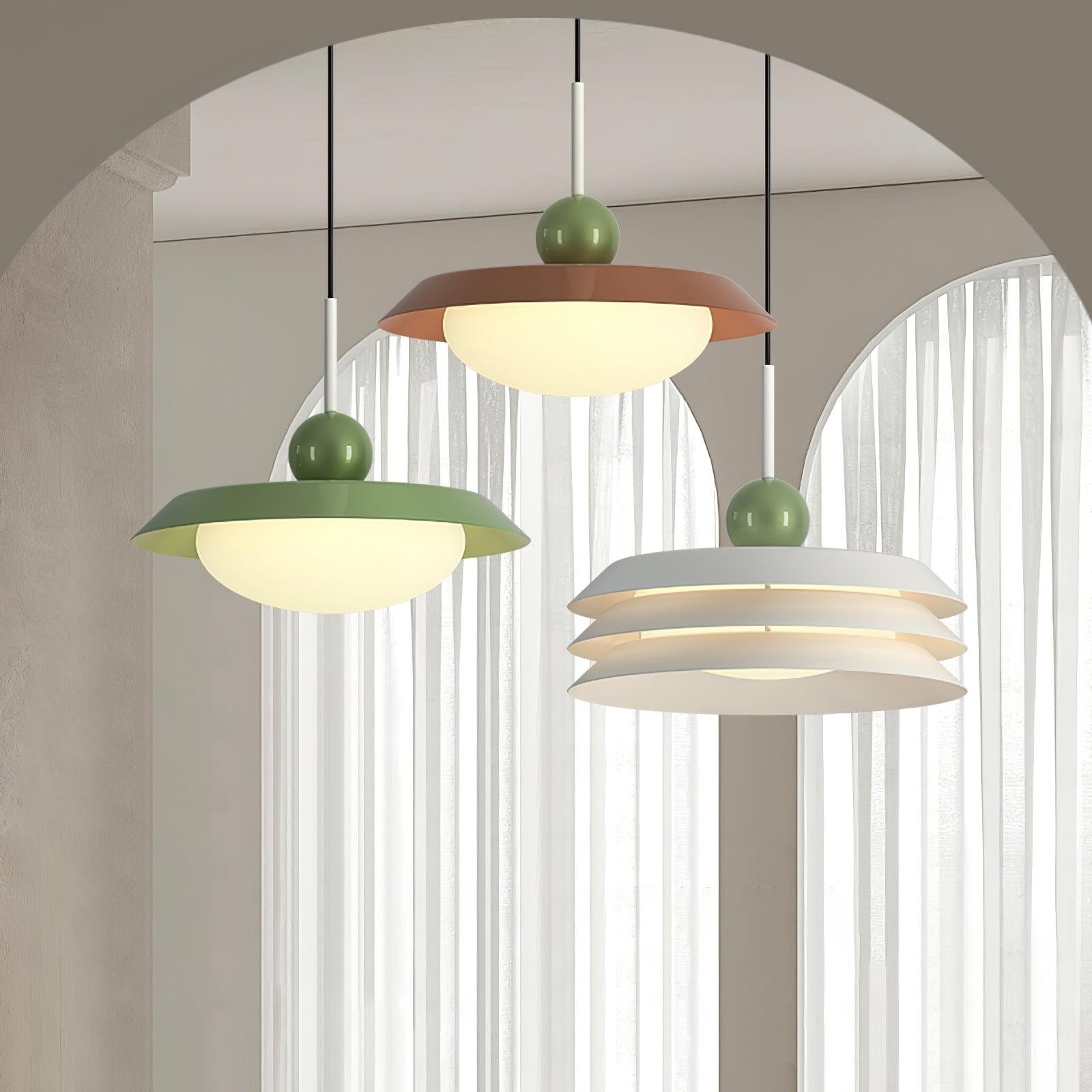Nordic Creative Cream Style Multi-Layer Pendant Lamp For Living Room M345