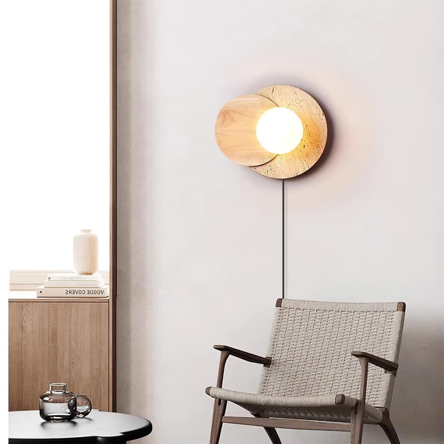 Wabi-sabi Eclipse Plug-In Wall Lamp M439