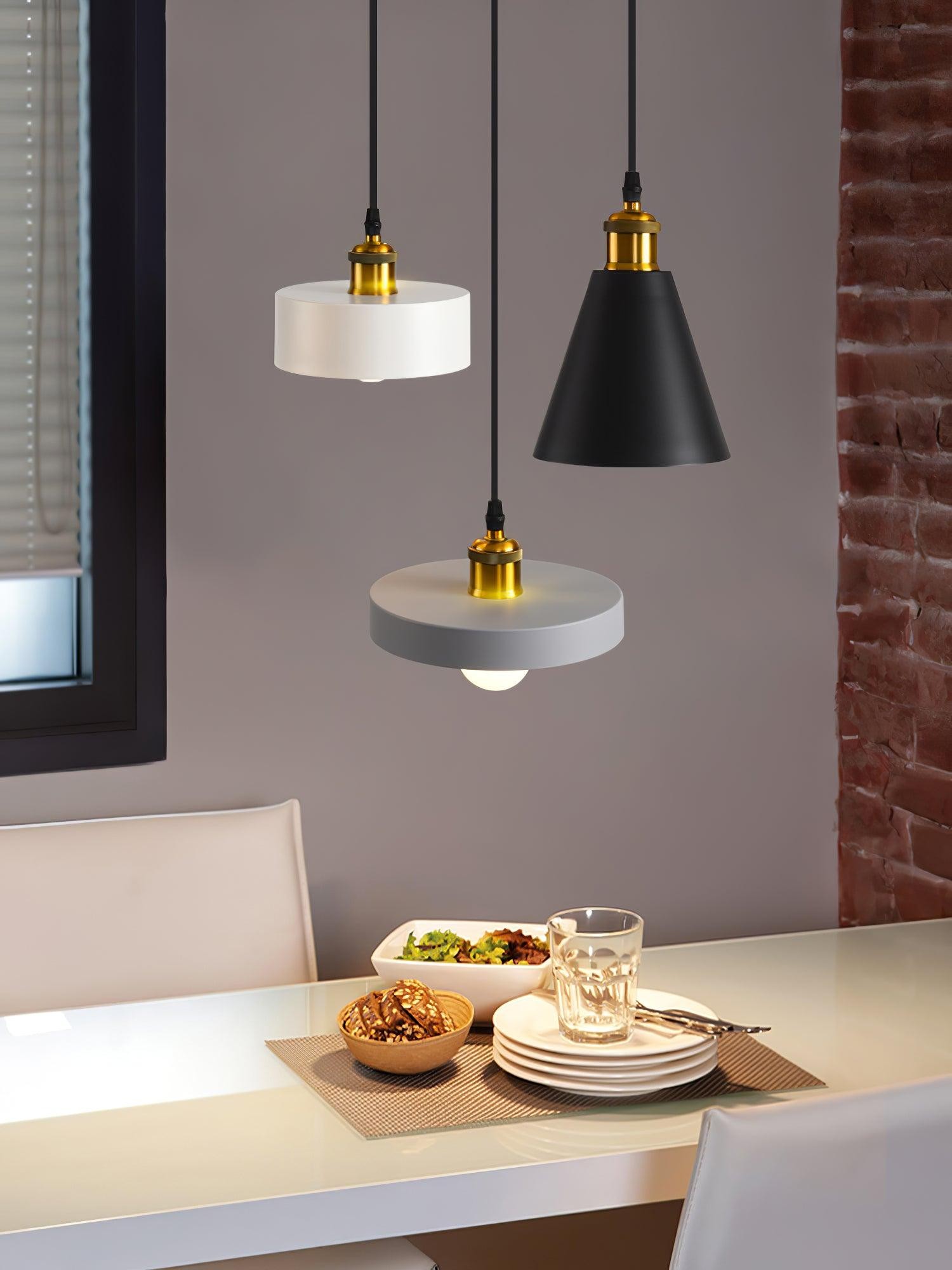 Modern Resin Geometric Pendant Lamp M326