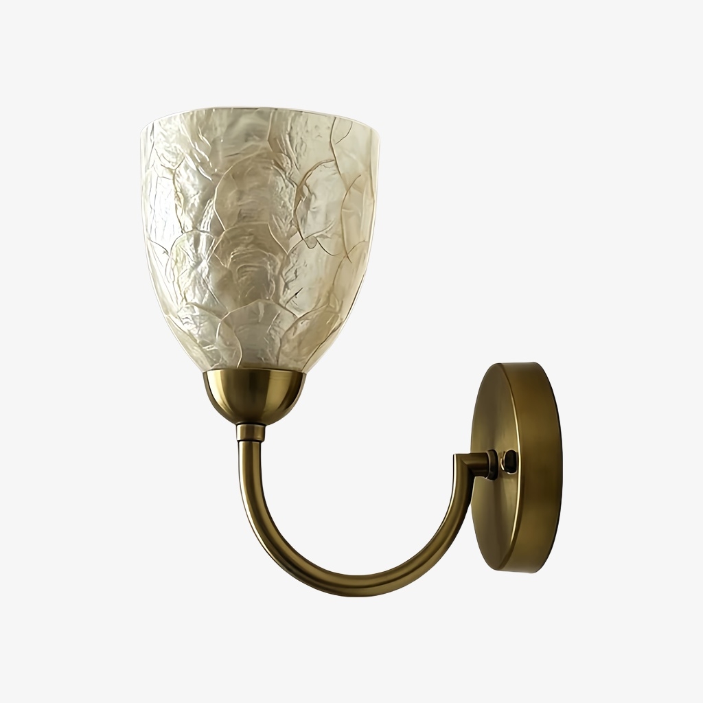 Nacrelith Wall Sconce - Modern Capiz Shell Lamp for Bedroom T2235