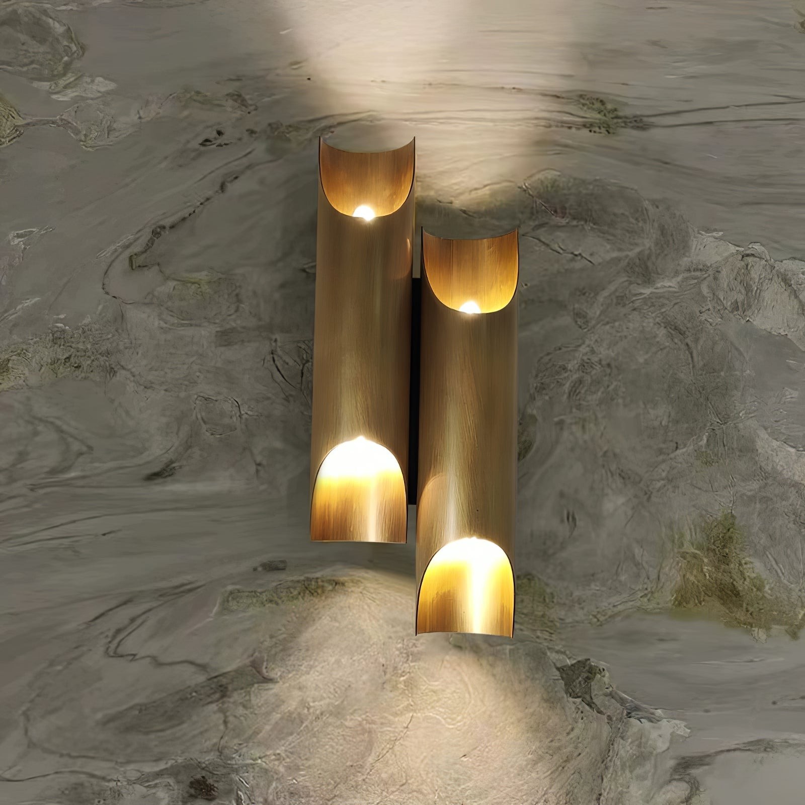 Brass Double Tube Wall Lamp M568