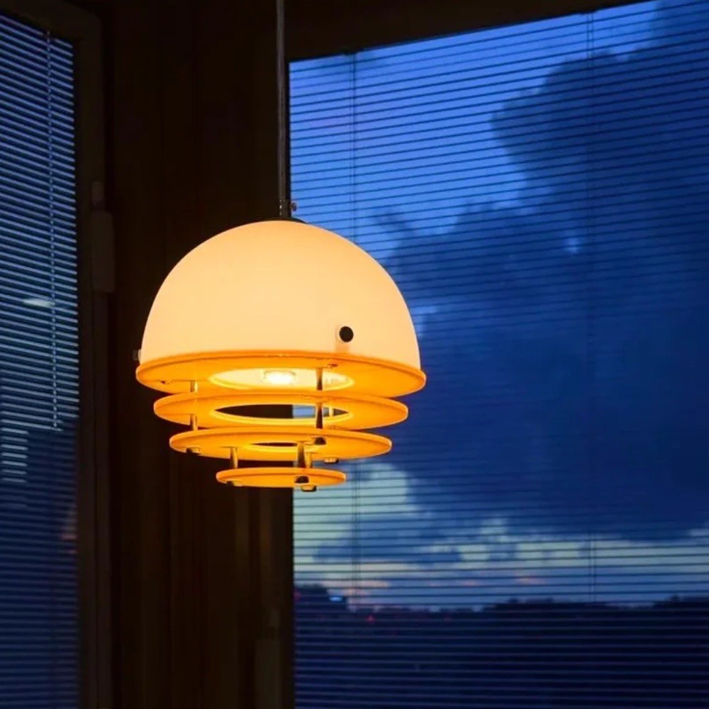 Bauhaus Sunset Pendant Lamp - Warm Ambient Lighting for Living Room S213
