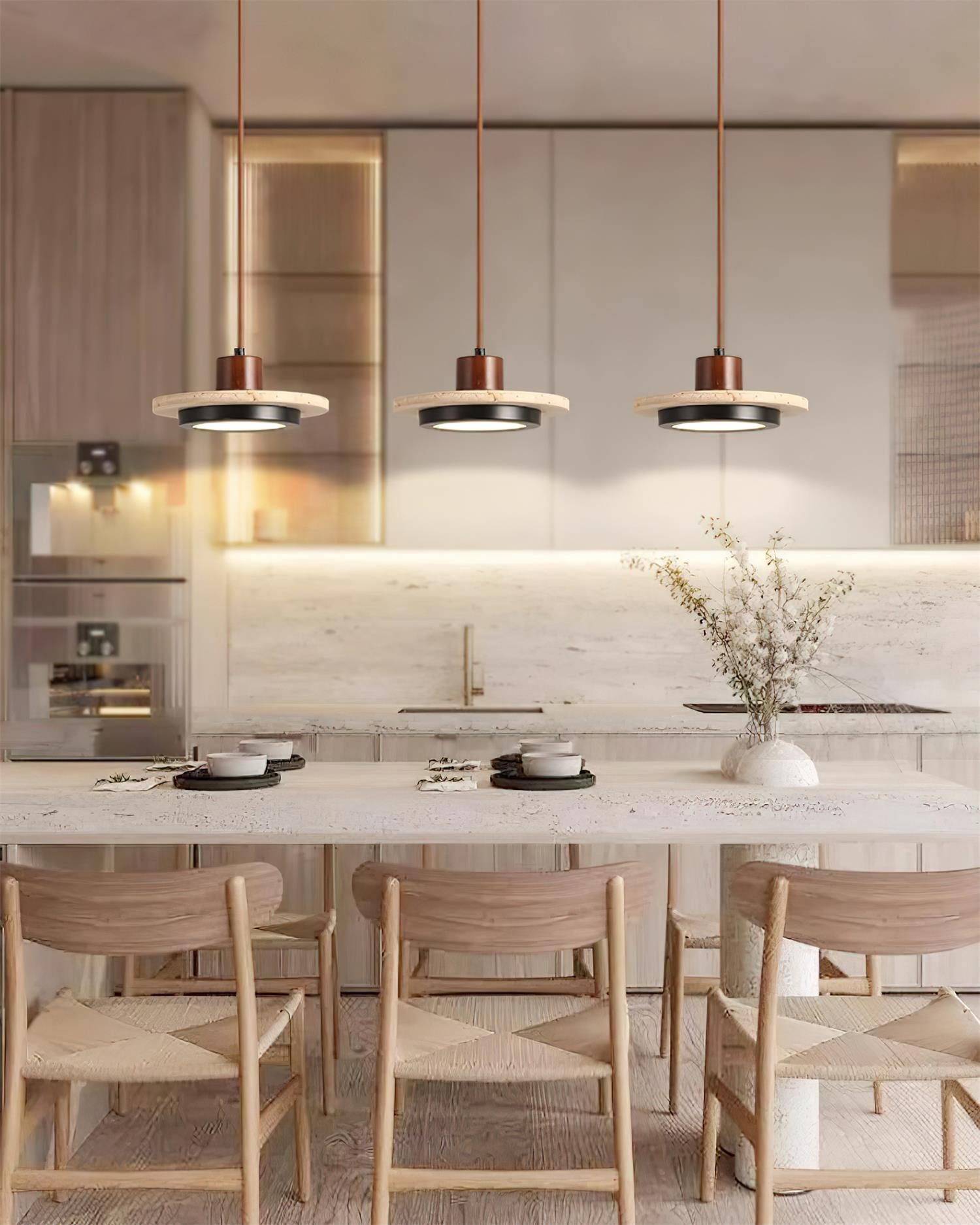Creative Retro Regular Disc LED Pendant Lamp M152