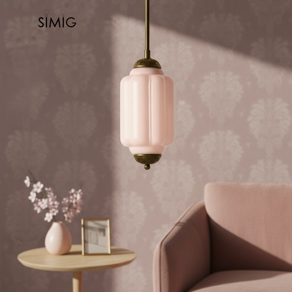 Eloise Vintage Glass Pendant Light - Elegant Pendant Lamp for Living Room G23