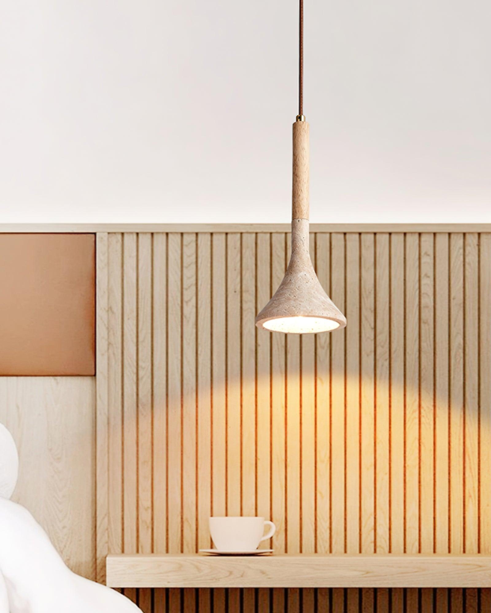 Aplomb Japandi Travertine Pendant Lamp T2114
