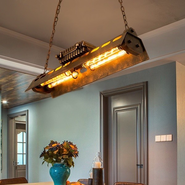 Vintage Industrial Loft Chandelier - Steampunk Style Lighting S222