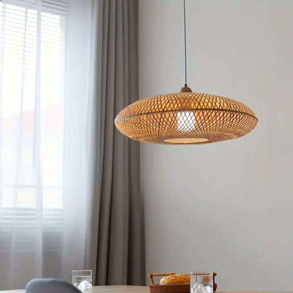 Treasure of the Dawn Bamboo Rattan Pendant Light T2123