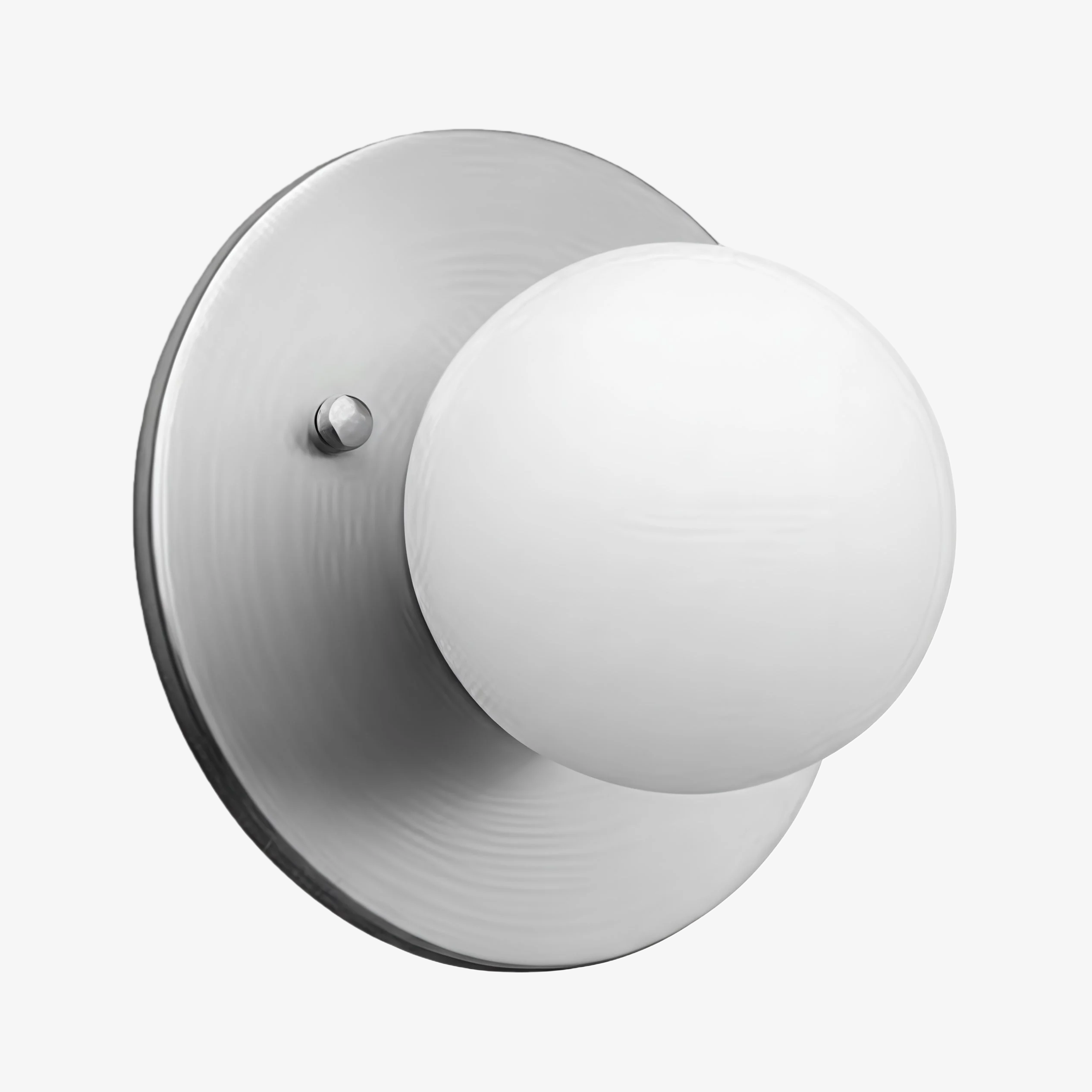 Glorica Glass Brass Wall Sconce - Frosted Globe Classic Light For Warm Ambiance T396