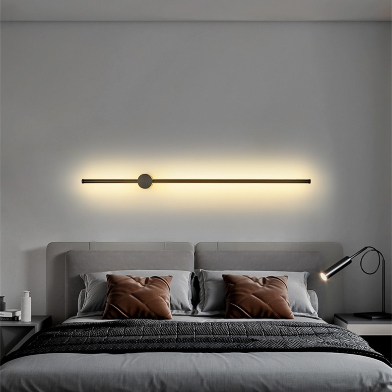 Industrial Modern Black Linear LED Wall Lights S114