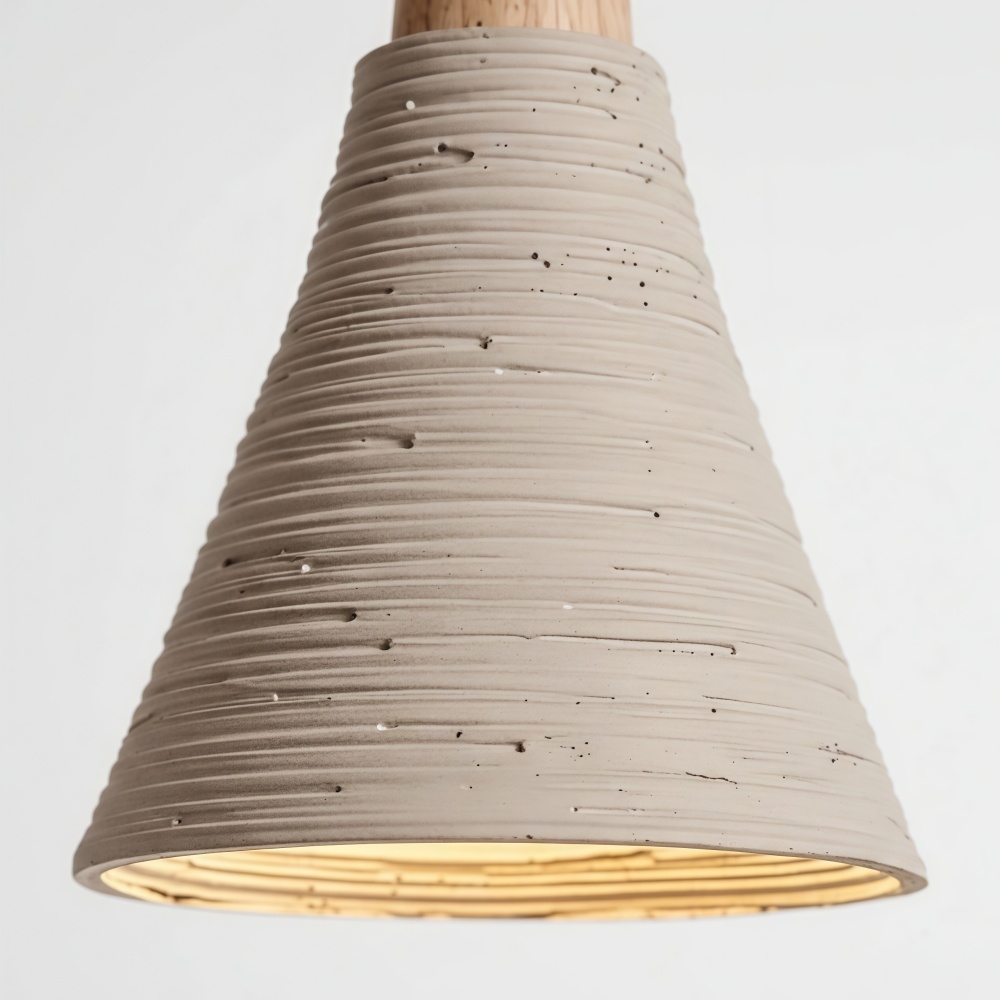 Solaraeon Microcement Minimalist Concrete Wall Sconce - Indoor Accent Lighting for Living Room T1144
