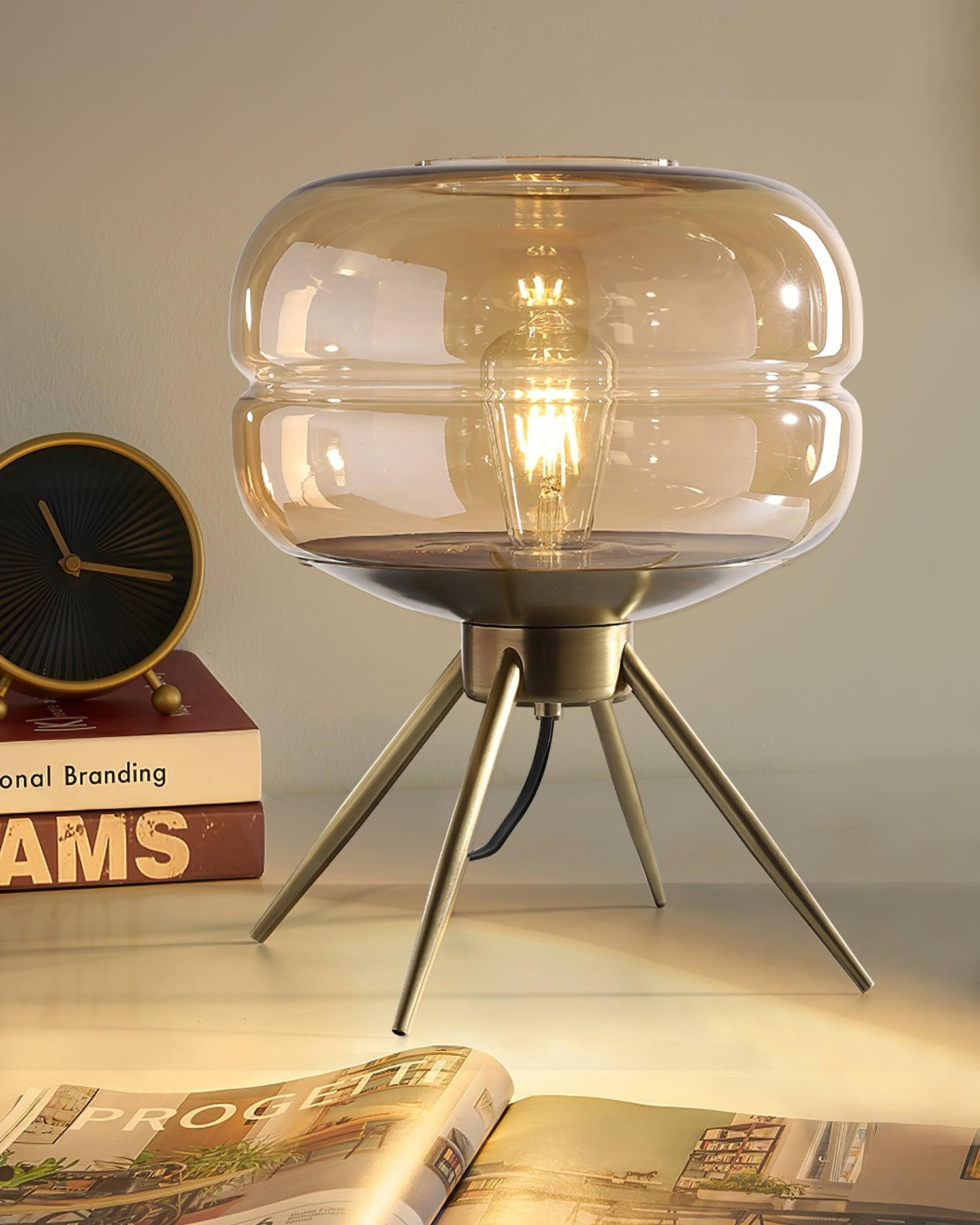 Luxury Personality Colored Glass Cover Tall Table Lamp M132
