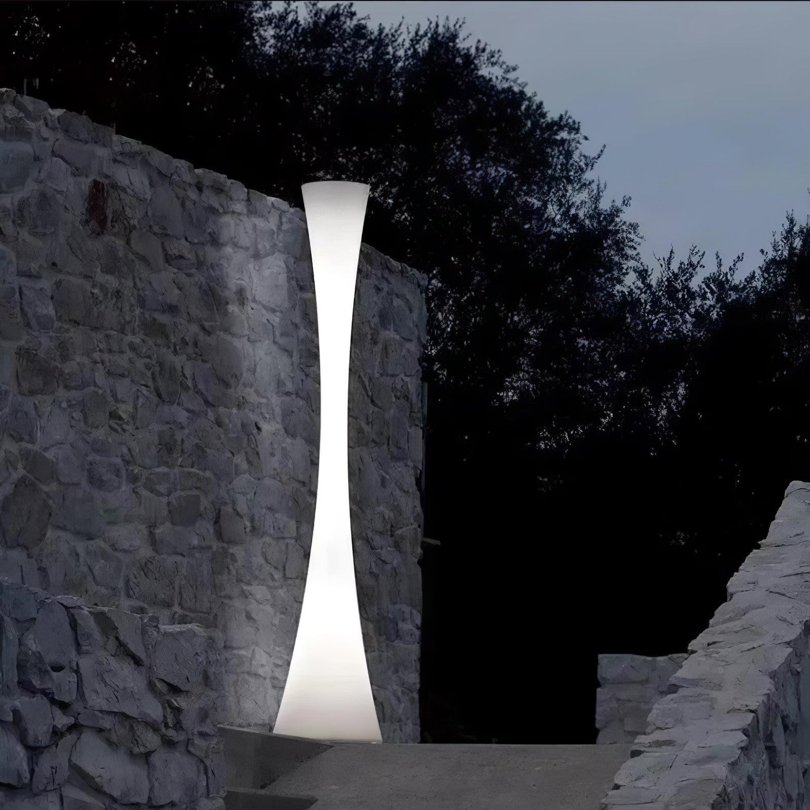 Romantic Simple White Column Floor Lamp G06