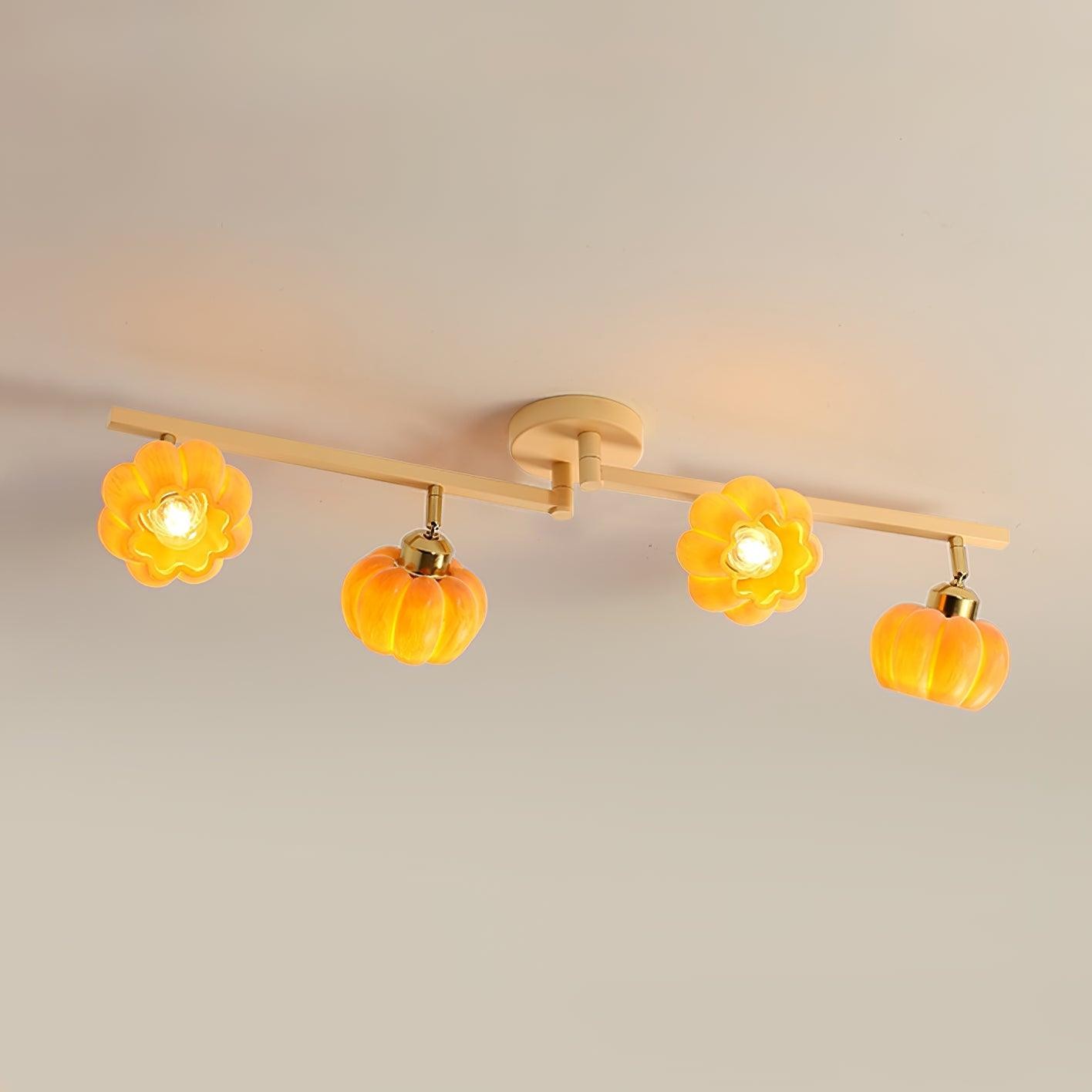 Pumpkin Flower Ceiling Lamp M214