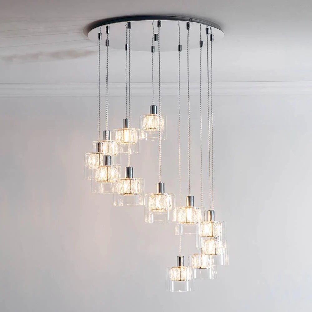 Glomara Sculpted Metal Pendant Lamp - Transitional Sconce Ambient Lighting for Bedrooms and Entryways T989
