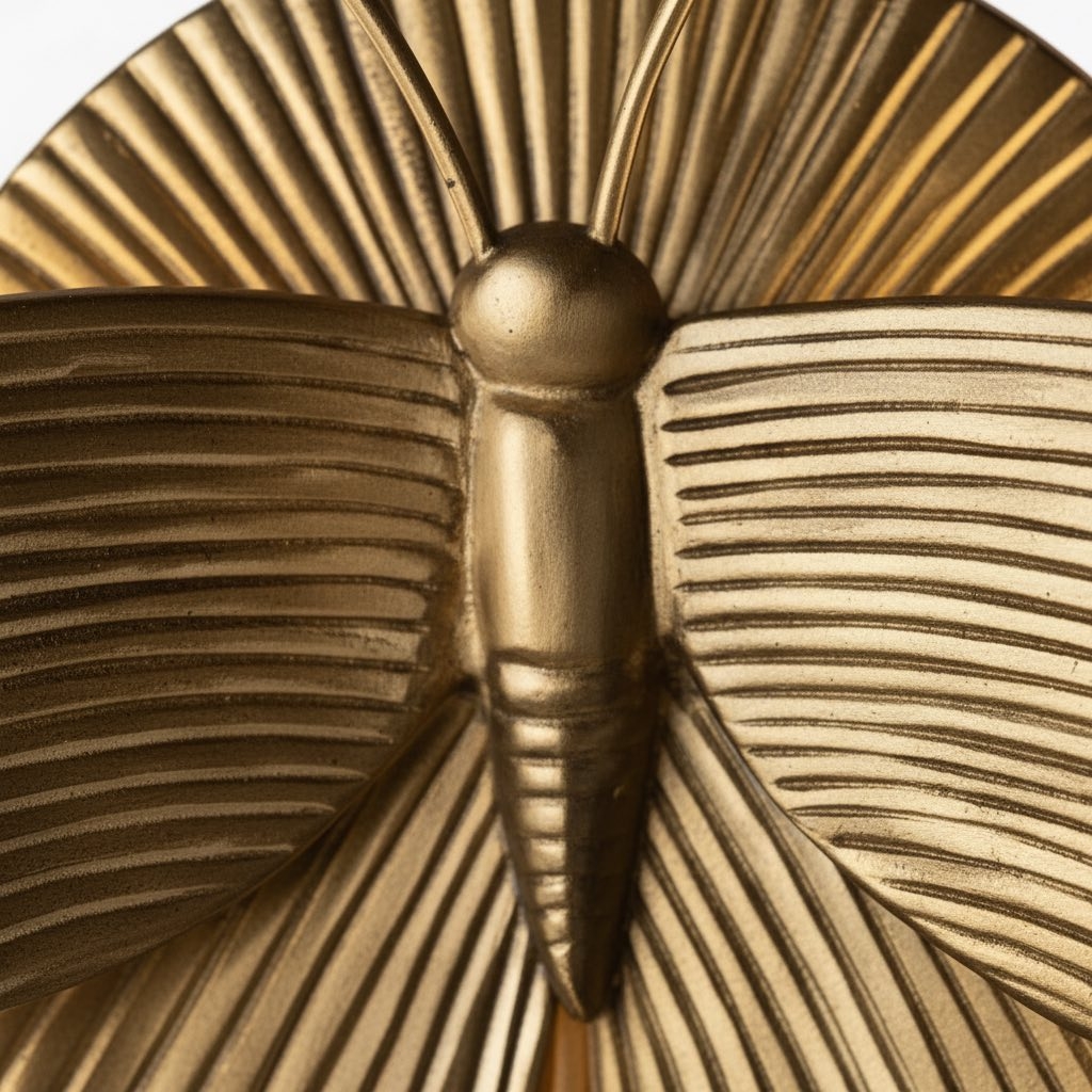 Mothriel Moth-shaped Wall Sconce - Sculptural Design Decorative Wall Light for Bedroom T1127