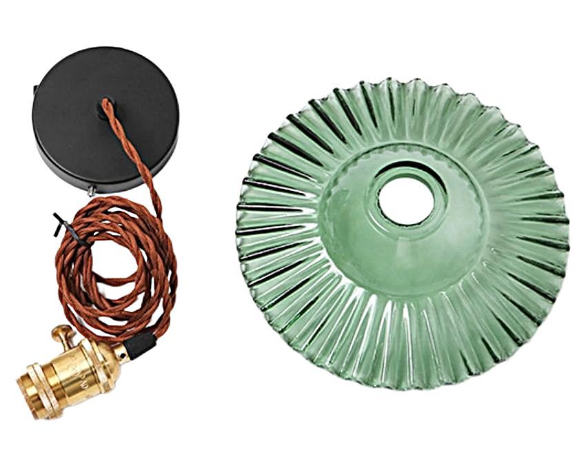 Exotic Vintage Glass Pendant Light