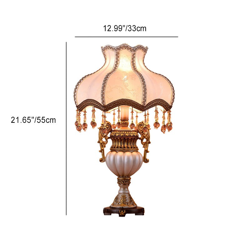 Retro Vase Fabric Table Lamp M495