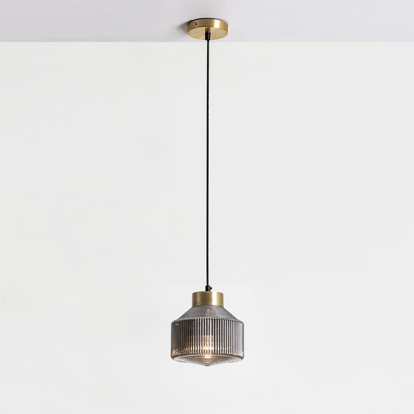 Striped Spinning Top Pendant Light M505
