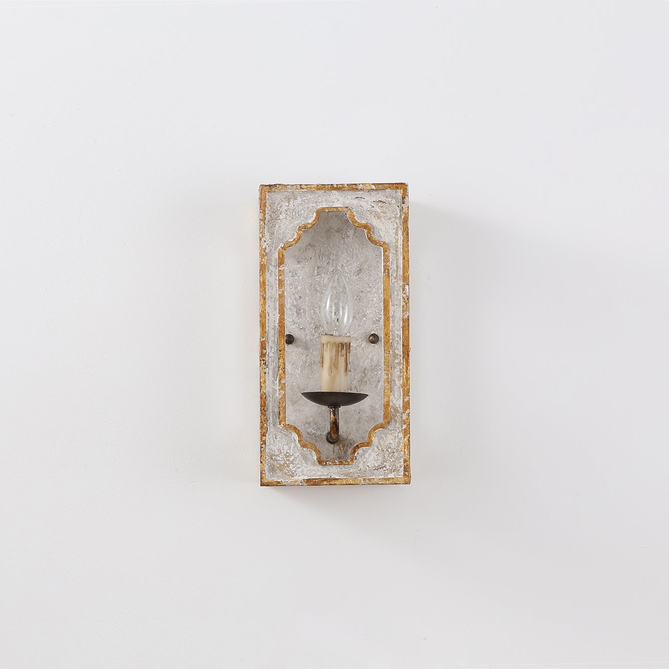 Boho Rustic Cube Sconce T1854
