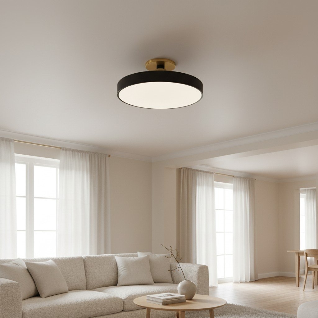 Ceilivon Low Profile Round Ceiling Light – Modern Interior Spaces T517