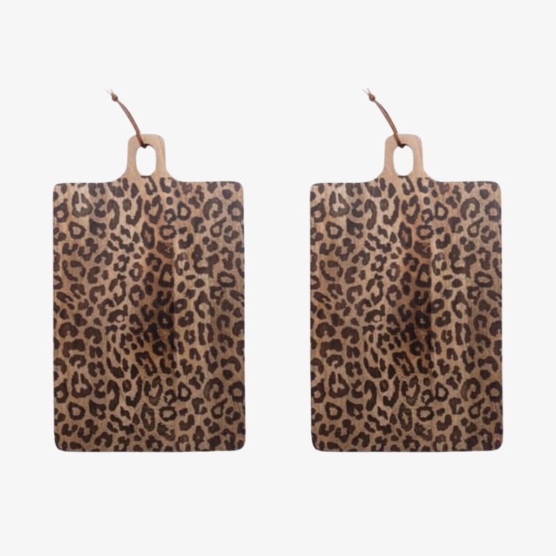 Lepwood Round and Square Leopard Board – For Entertaining Guests T1163