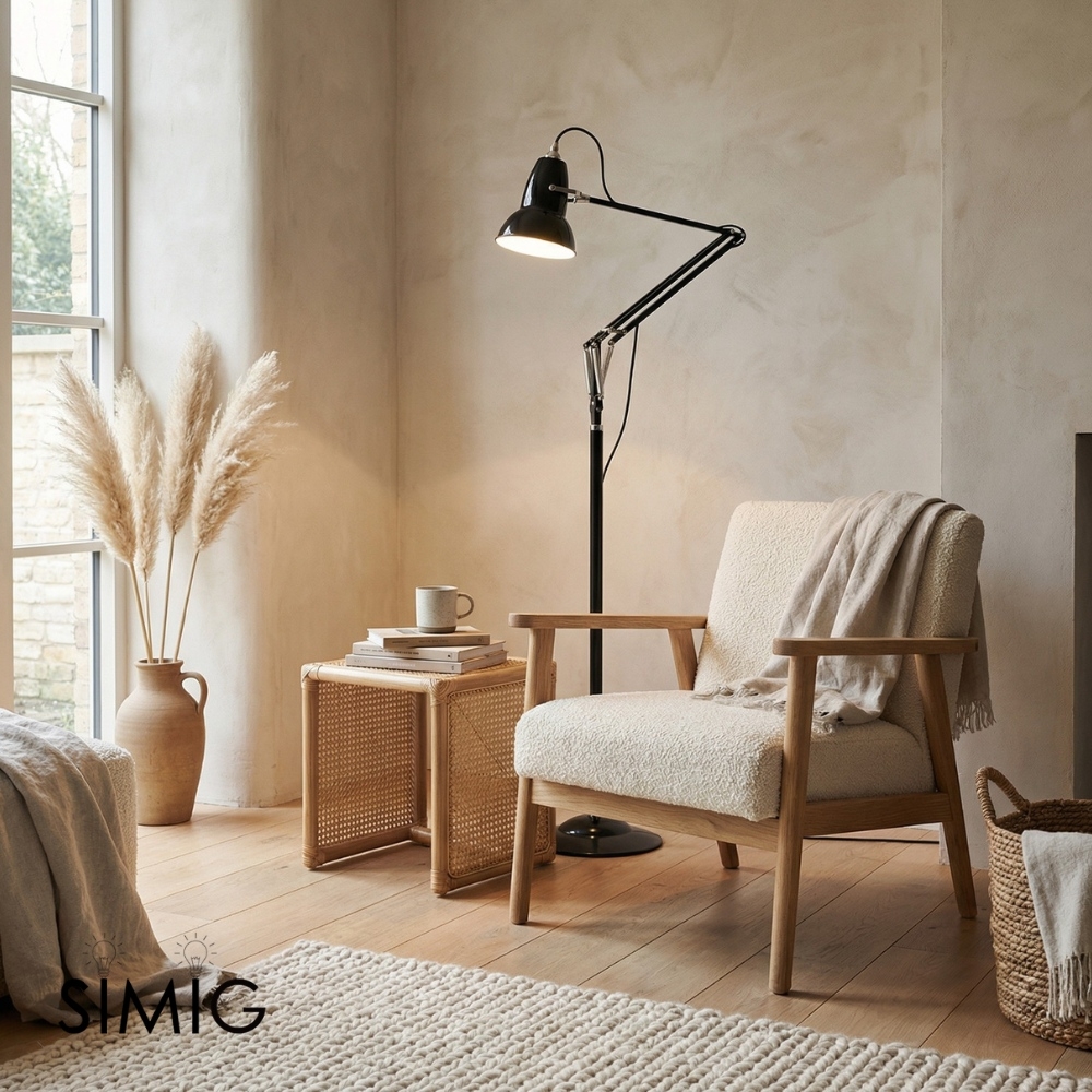Modryx Refined Metal Floor Lamp - Adjustable Design for Reading Nook T553