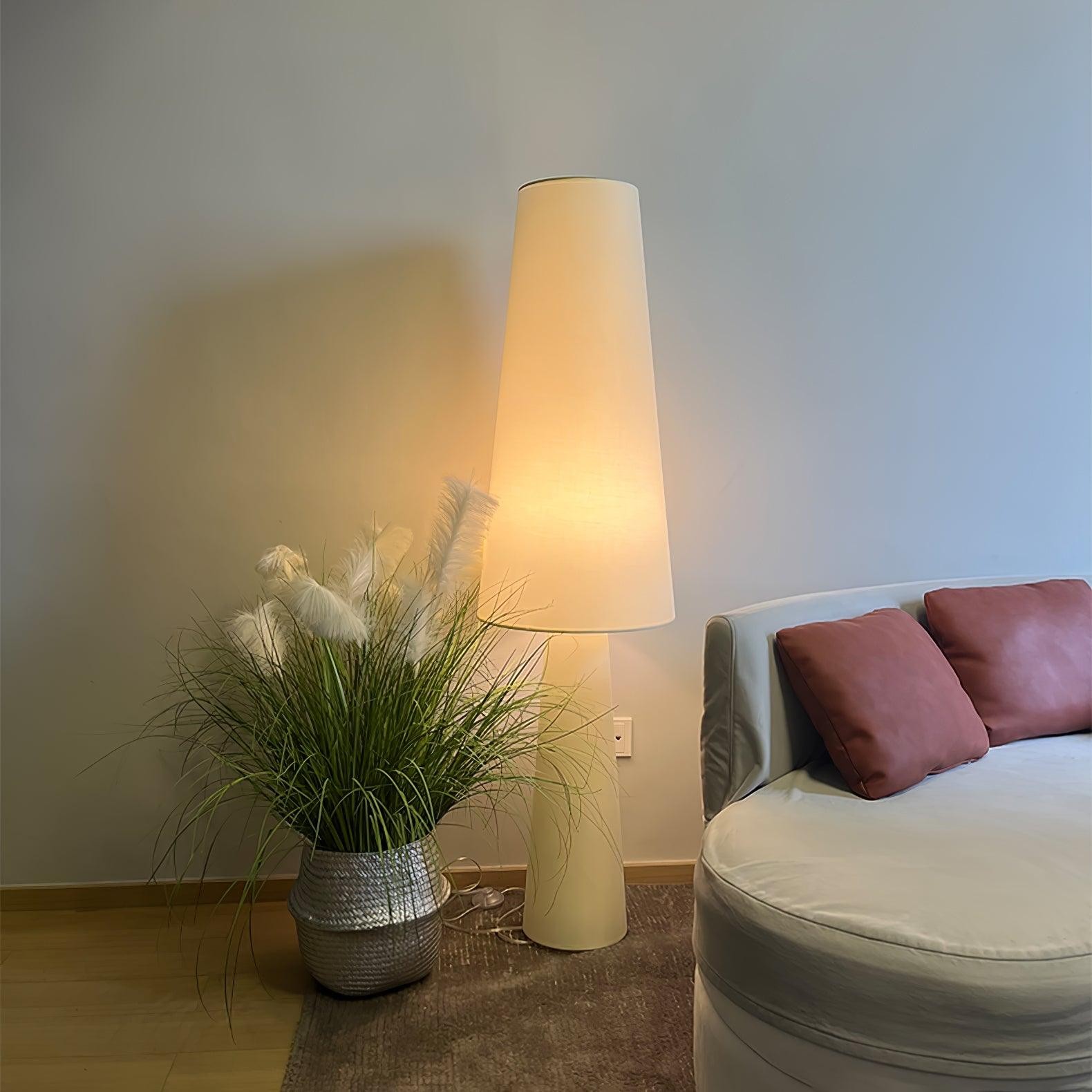 Column Fabric Floor Lamp Suitable For Living Room M561