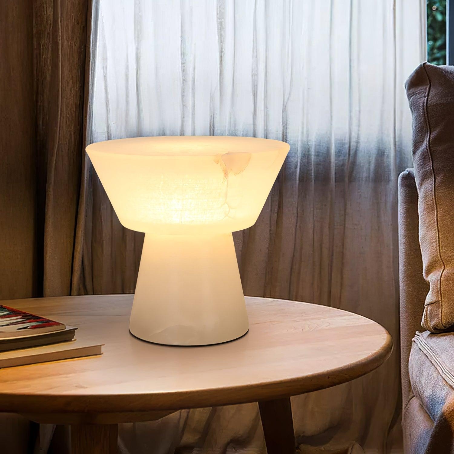 Beta Marble Alabaster Table Lamp T1610
