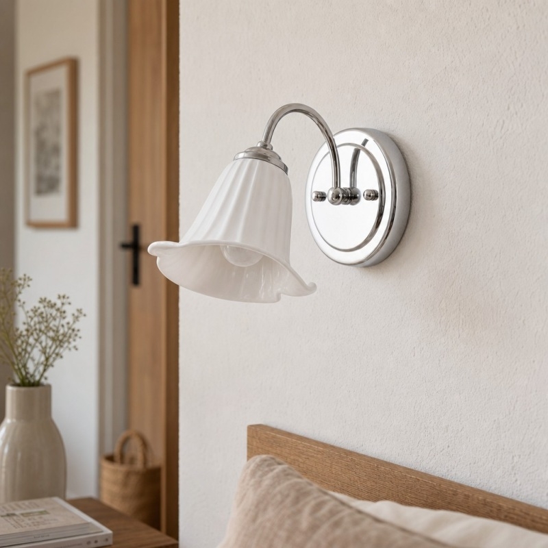 Celvane Elegant Calla Lily Wall Lamp - French Minimalist Bedroom and Living Room Lighting T2273
