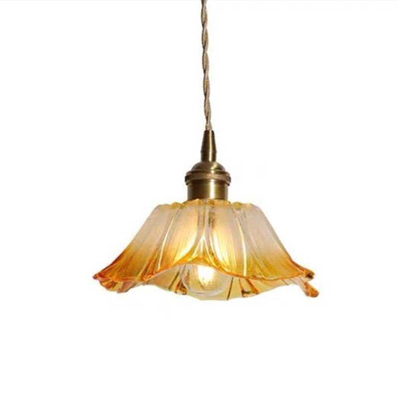 Tiffany Lotus Glass Pendant Light for Living Room S08