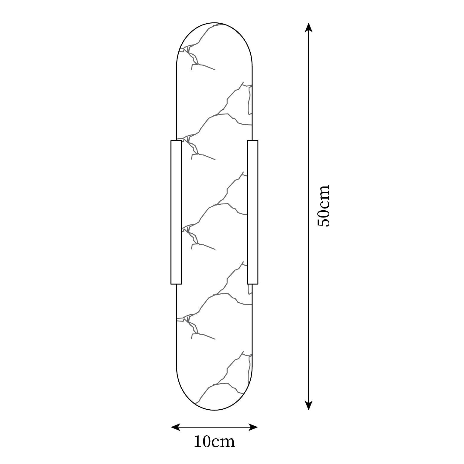 Alabaster Elongated Plug In Wall Lamp M135