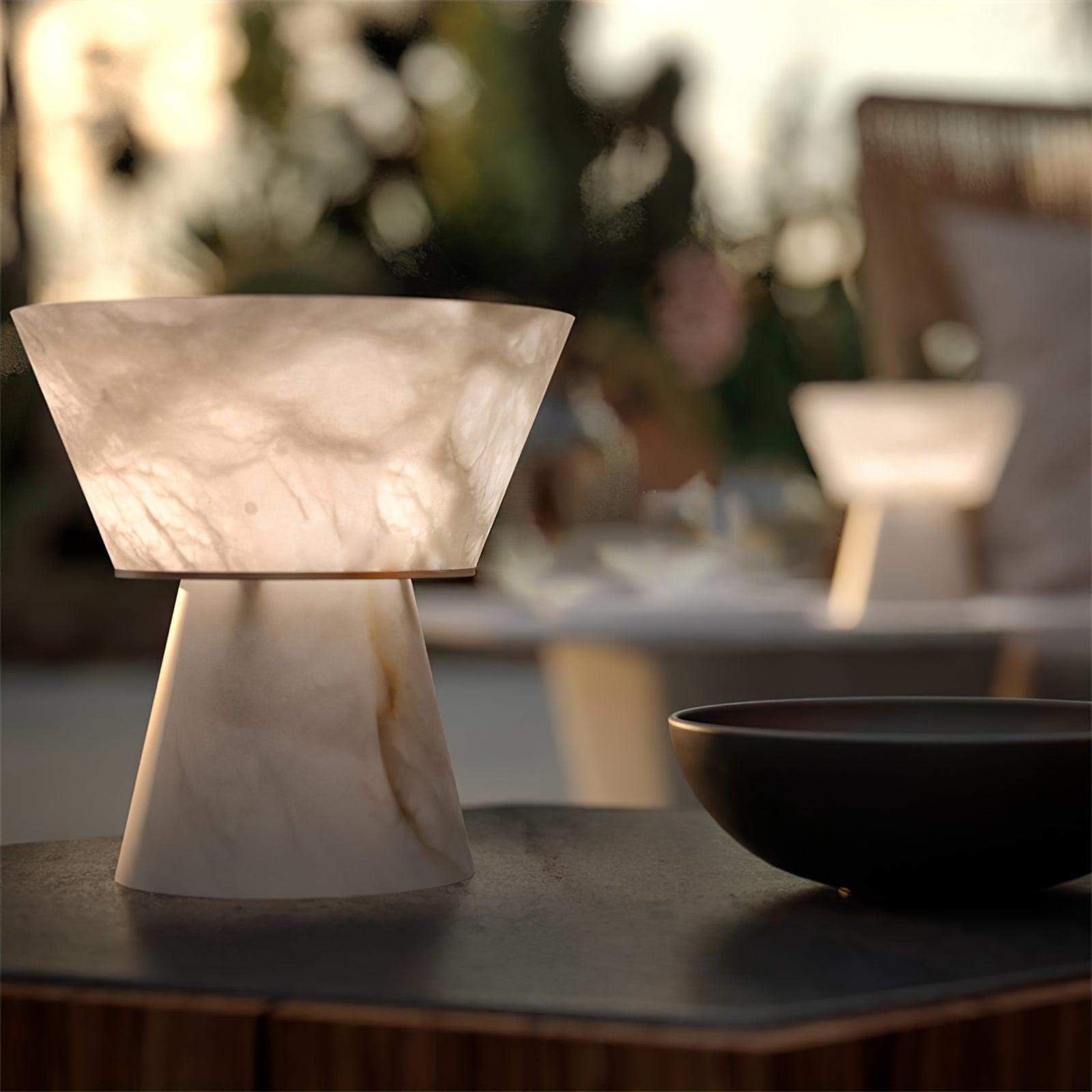 Beta Marble Alabaster Table Lamp T1610