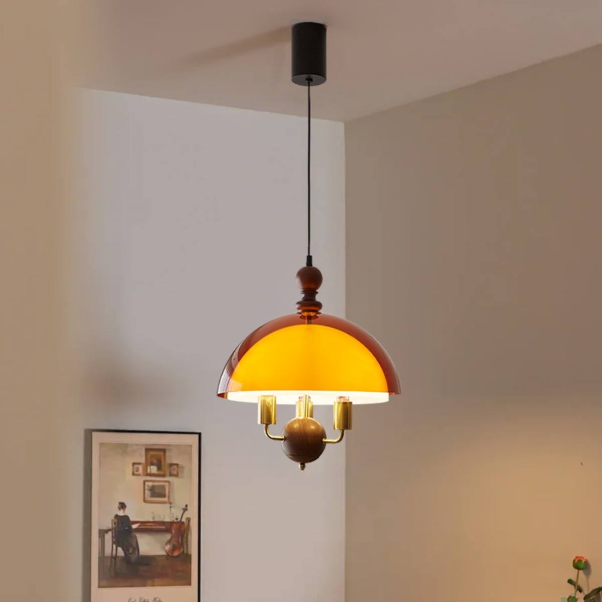 French Medieval Style Sunset Afterglow Acrylic Pendant Light S254
