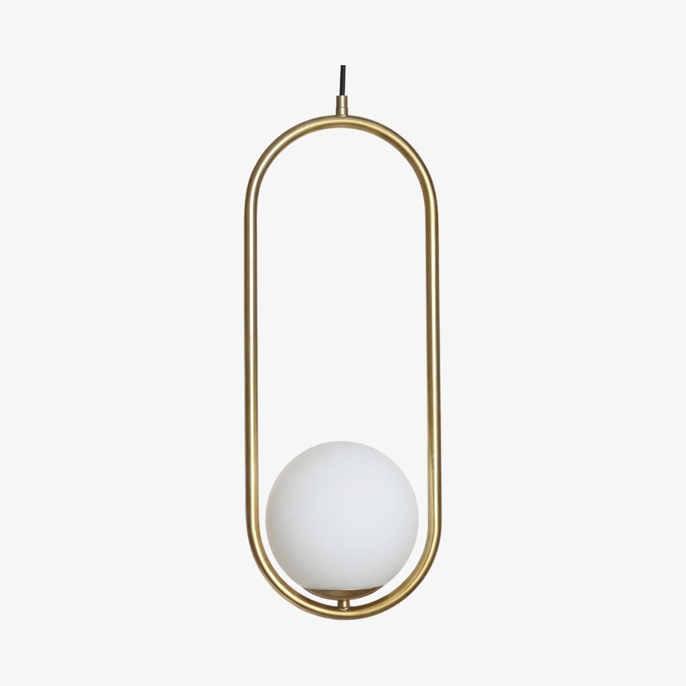 Lunectra Modern Pendant Light Geometric Design - Contemporary Hanging Lamp for Living Room T1177
