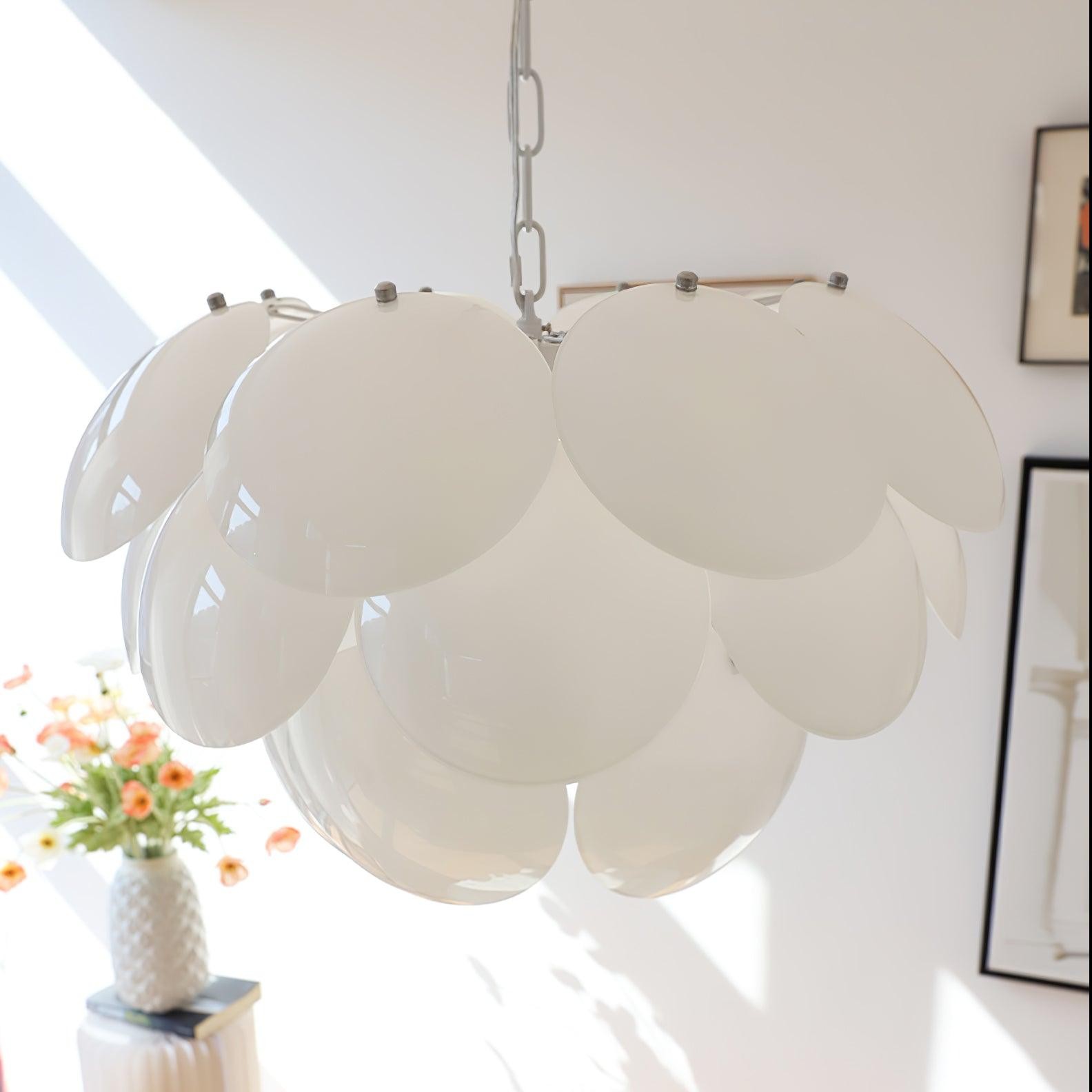 Luxury Fashion Luminous Petal Glass Chandelier M538
