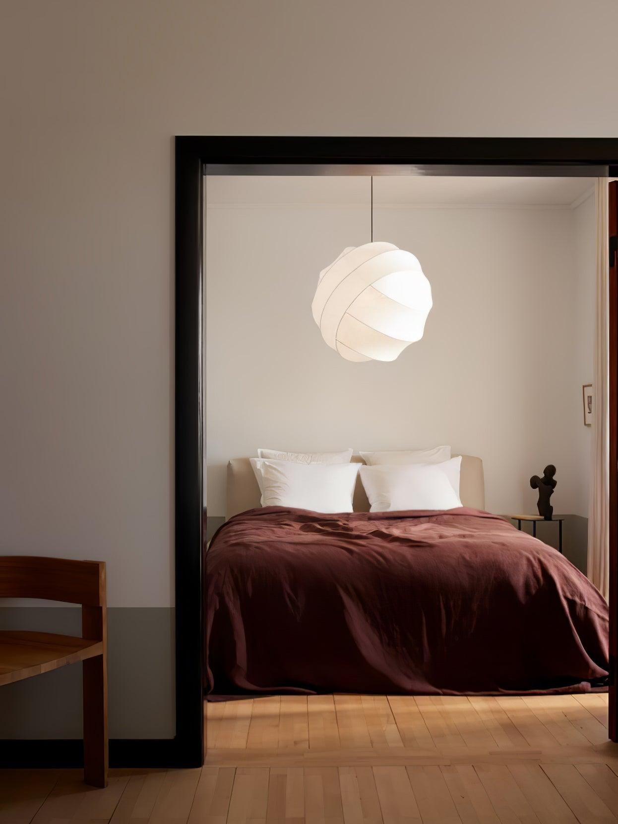 Wabi-Sabi Style Fiber Cocoon Pendant Lamp M400