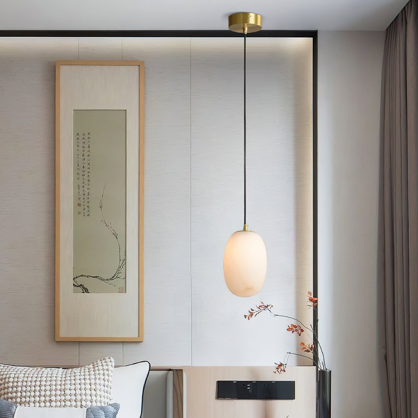 Alabaster Bedside Pendant Light T1647