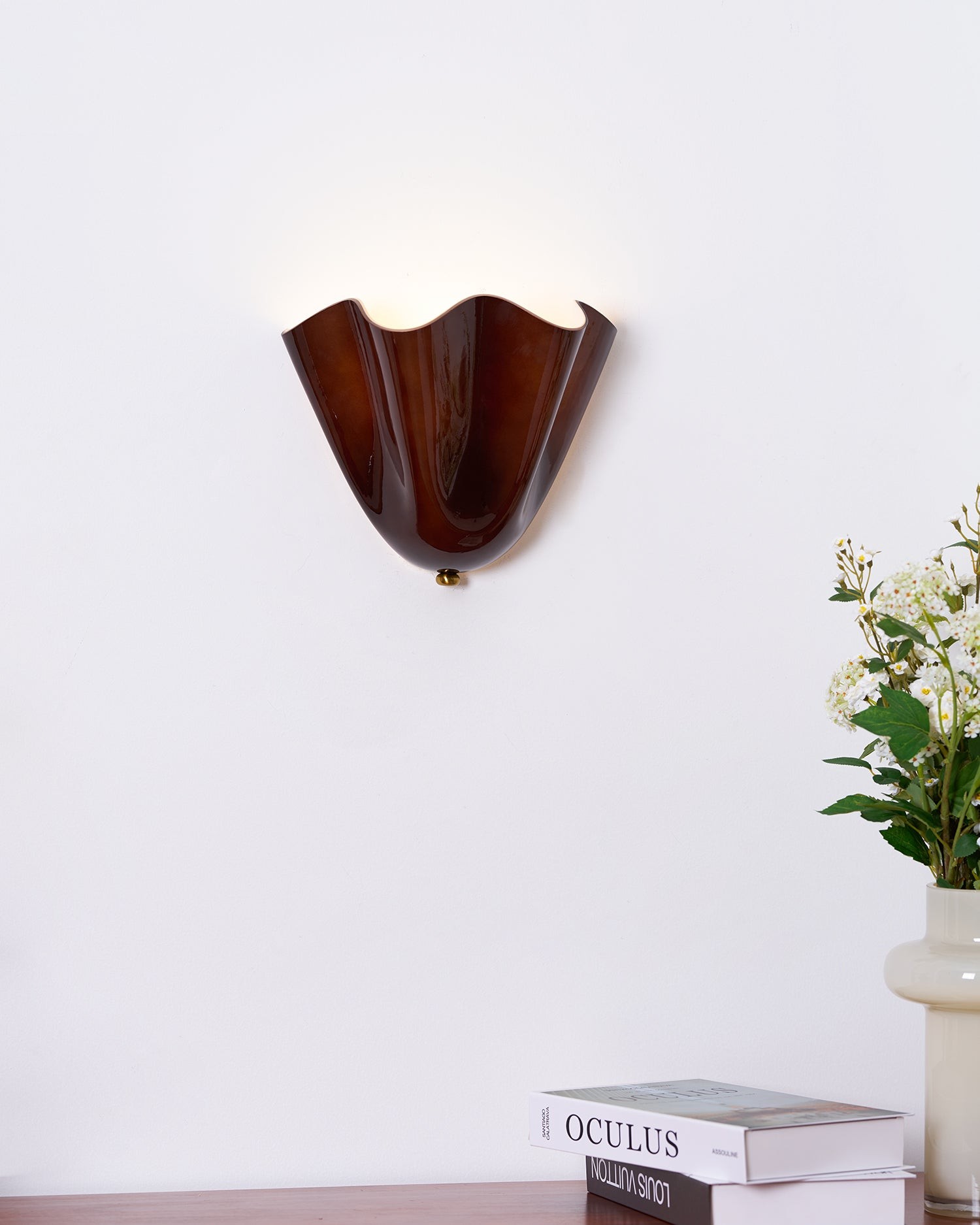 Bellina Modern Glass Wall Sconce - Ambient Lighting for Hallway P075